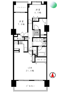 間取り：※間取り図と現況が異なる場合には、現況を優先とさせていただきます。