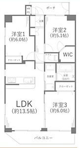 間取り：※間取り図と現況が異なる場合には、現況を優先とさせていただきます。