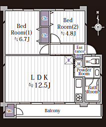 間取図画像 2LDK