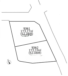 区画図：※区画図と現況が異なる場合には、現況を優先とさせていただきます。