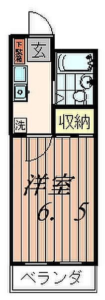 セイハイツII ｜東京都町田市大蔵町(賃貸マンション1K・1階・18.15㎡)の写真 その2