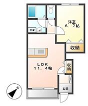 アリエッタ 101 ｜ 静岡県藤枝市横内（賃貸アパート1LDK・1階・44.95㎡） その2