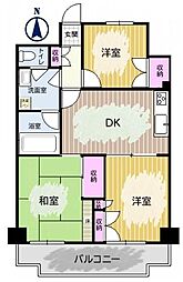ライオンズマンション三番町 3LDKの間取図画像