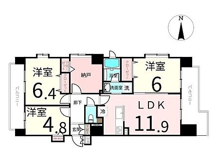 3SLDK 間取り