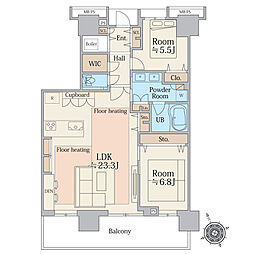 間取図画像 2LDK