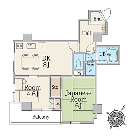 2DK 間取り