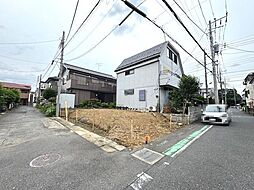 草加市吉町　2駅徒歩圏内　南側公道に面する　建築条件なし売地