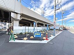 草加市金明町　南東角地　建築条件なし売地