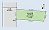 区画図：西側公道6ｍ超に面する売地