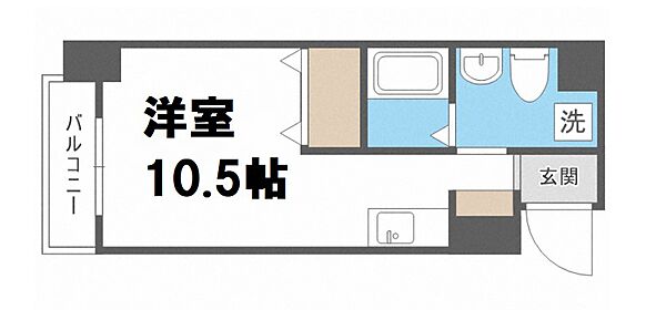 フレアコート北浜 ｜大阪府大阪市中央区内淡路町3丁目(賃貸マンション1K・5階・22.32㎡)の写真 その2