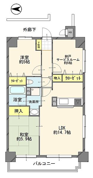間取りを拡大表示