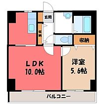 栃木県宇都宮市西2丁目（賃貸マンション1LDK・3階・36.99㎡） その2