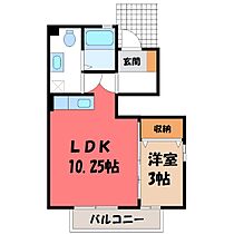 リバーサイドヒルズくさ川  ｜ 栃木県さくら市草川（賃貸アパート1LDK・1階・32.71㎡） その2