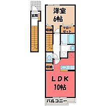 エレガンス・ブライト  ｜ 栃木県宇都宮市中戸祭町（賃貸アパート1LDK・2階・42.80㎡） その2