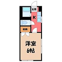 栃木県宇都宮市御幸町（賃貸アパート1K・2階・20.00㎡） その2