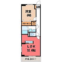 栃木県宇都宮市下栗町（賃貸マンション1LDK・3階・48.35㎡） その2