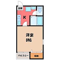 栃木県宇都宮市今泉2丁目（賃貸マンション1K・3階・27.93㎡） その2