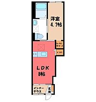 栃木県河内郡上三川町大字上三川（賃貸アパート1LDK・1階・31.97㎡） その2