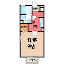 栃木県宇都宮市平松本町（賃貸アパート1K・1階・30.03㎡） その2