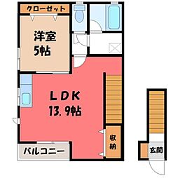 東武宇都宮線 江曽島駅 徒歩7分 2階/-