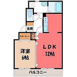 JR東北本線 岡本駅 徒歩35分 3階/-