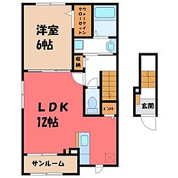 JR東北本線 小山駅 バス19分 城南小南下車 徒歩1分 2階/-