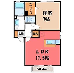 JR東北新幹線 小山駅 バス14分 市営塚崎住宅下車 徒歩12分 2階/-