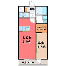 間取図画像 1LDK