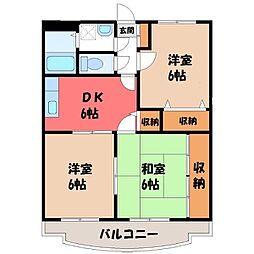 間取図画像 3DK