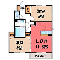 間取図画像 2LDK