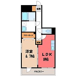 JR東北本線 宇都宮駅 バス18分 作新学院前下車 徒歩9分 5階/-