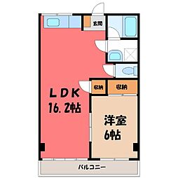東武宇都宮線 東武宇都宮駅 徒歩18分 3階/-