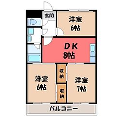 東武宇都宮線 江曽島駅 徒歩20分 6階/-