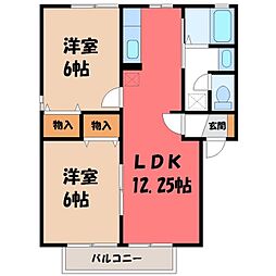 JR東北本線 雀宮駅 バス5分 雀宮陸上自衛隊前下車 徒歩10分 1階/-