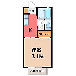 宇都宮芳賀ライトレール線 峰駅 徒歩10分 2階/-