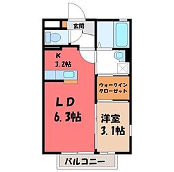 JR東北本線 宝積寺駅 徒歩12分 1階/-