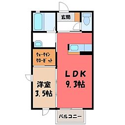 東武宇都宮線 江曽島駅 徒歩17分 2階/-