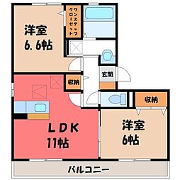 JR日光線 鶴田駅 徒歩16分