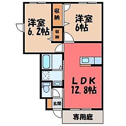 JR東北本線 雀宮駅 徒歩37分 1階/-