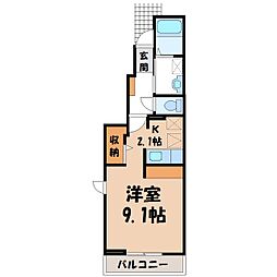 JR東北本線 宇都宮駅 バス24分 とちぎ男女共同参画センター下車 徒歩9分 1階/-
