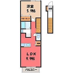 宇都宮芳賀ライトレール線 宇都宮大学陽東キャンパス駅 徒歩29分 2階/-
