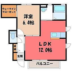 東武宇都宮線 西川田駅 徒歩4分 1階/-