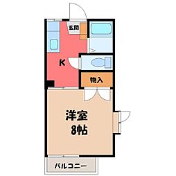 宇都宮芳賀ライトレール線 峰駅 徒歩8分 2階/-