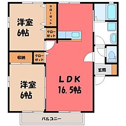 JR日光線 鶴田駅 徒歩21分