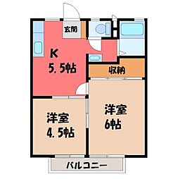 JR烏山線 岡本駅 徒歩20分