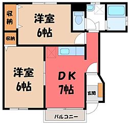 JR東北本線 雀宮駅 徒歩23分 1階/-