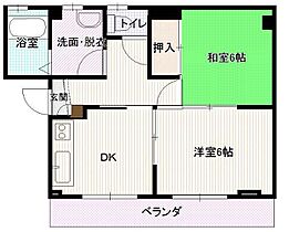 ヴェルドール神明 202号室 ｜ 福島県郡山市神明町（賃貸マンション2DK・2階・43.64㎡） その2