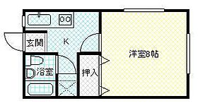 コーポ松崎 201 ｜ 福島県郡山市富田町字天神林（賃貸アパート1K・2階・26.00㎡） その2