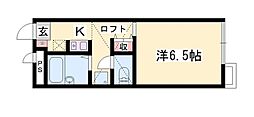 ES118 ワンルームの間取図画像