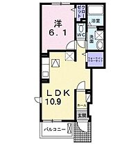 兵庫県姫路市北平野2丁目（賃貸アパート1LDK・1階・41.13㎡） その2